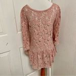Free People Lily Lace Bell Sleeve Peplum A1 Photo 4