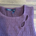 Nuon Y2K Crop Top Cut Out Tank Edgy Goth Streetwear M Textured Boho Brown Size M Photo 1