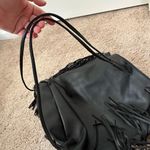 Victoria's Secret Victoria Secret Black Fringe Backpack Photo 4