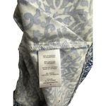 Milly Womens Stretch Floral Print Crew Neck Sleeveless Tank Top Blue Medium Photo 2