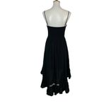 Perfectly Priscilla Maxi Dress Small‎ Black Hi Low NWT Formal Evening Photo 4