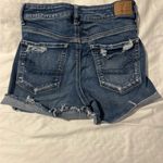 American Eagle  Outfitters Ripped Blue Jean Shorts Photo 1
