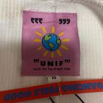 Unif NEW White Floral Knit Sleeveless Cami Camisole Mini Tank Bodycon Dress XS Photo 2