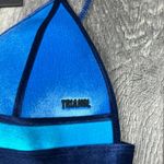 Triangl Blue Velvet Bikini Top Photo 2