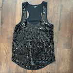 Ali & Kris  black racer back sequins tank top, size S Photo 1