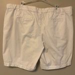 Merona  White Bermuda to Mid Short Length Shorts Women's Sz 18 Photo 1