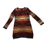 Ultra Flirt  Y2K Rainbow Knit Crochet Long Sleeve Dress Photo 6