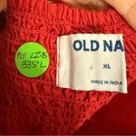 Old Navy  Red Embroidered Eyelet Dress Size XL with pockets Photo 5