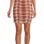 Madden NYC Ruched Plaid Dress Photo 0