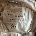 NWT Etica Micki crop flare denim‎ jeans pink nude size 32. Retails for $268 Photo 9