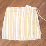 PacSun Yellow & White Wrap Skirt Photo 0