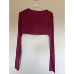 Old Navy  Ultralite Ribbed Cropped Long Sleeved Activewear Shirt Top Large NEW Photo 5