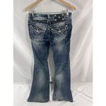Miss Me JE5652ER Easy Boot Cut Flap Pockets Bling Jeans Distressed Size 26 Photo 2