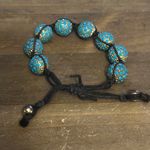 BaubleBar Turquoise Shamballa Bead Bolo Bracelet Photo 4