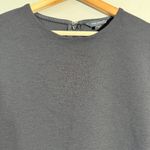 Club Monaco Sculptural Mini Dress Women's 10 Black Minimalist Neutral LBD Career Photo 7