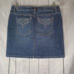 White House | Black Market  Denim Blue Women's Skirt Photo 6