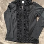 Plurie yoga hooded sweater jacket vest black S Photo 0