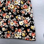 VTG Millibon USA Floral‎ Tank Top Black Sleeveless Blouse Racerback Summer Large Photo 6