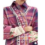 Free People Nordic Chill Plaid Cotton Shirt Jacket Size Medium NWT Photo 5