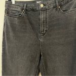 Paige  Women's Cindy Straight in Black Willow Pants Size 32 Photo 3