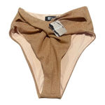 Beach Riot NWT  Zurie Rose Gold Bathing Suit Bottom Sz. S Photo 0