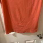 Time & Tru  Orange Ribbed Knit Short Sleeve Tee Photo 5