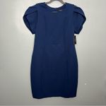 Liverpool NWT  Tulip Sleeve Sheath Dress Navy Blue Women’s 10 Photo 1