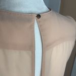 ZARA Woman Sheer Pleated Sleeveless Blouse Size Small Photo 3