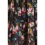 ByTIMO Floral Wrap Bodice Long Sleeve Chiffon DRESS SIZE S $495 BLACK MULTI B6 Photo 3