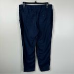 Athleta Pants Womens 6 Navy Blue Linen Relaxed Fit Pants Pockets 72119 Photo 5