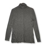 Athleta  Striped Turtleneck Long Sleeve Top Gray Black Size S Photo 1
