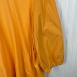 LOGO By Lori Goldstein  Cotton Modal & Poplin 3/4 Sleeve Top Size 1X Gold Yellow Photo 4
