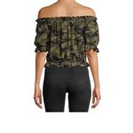 No Boundaries Off the shoulder camouflage top‎ Photo 1