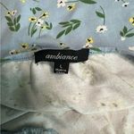 Baby blue floral halter top. Blue floral crop top Size L Photo 2