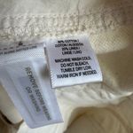 Loft NWT  Linen Cotton Ecru Cream Belted Denim Knee Length Skirt Size 10 TALL Photo 4