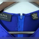 Dana Buchman VTG  Royal Blue  Liquid Silk Top Crew Neck  Colorful Quiet Luxury Photo 5