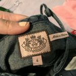 Juicy Couture NWT Vintage Denim Dress – Size 4 – Eyelet Hem & Button Detail Photo 3