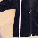 Jason Maxwell  Navy Hooded Jacket with Patterned Trim Photo 11