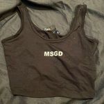 Missguided NWT msgd  cropped logo crop tank top us 0 Photo 0