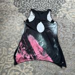 Nanette Lepore  Highland Workout Tank Black Pink Large Photo 4