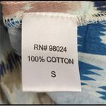 House of Harlow 1960 Zoey Blue Ruffle Cap Short Sleeve Blouse Top Small MSRP $88 Photo 4