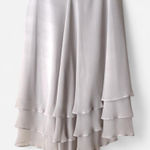 St. John  Evening by Marie Gray Silver Chiffon Overlay Ballet Coquette Skirt Photo 0