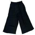 Madewell Clemente Wide Leg Cropped Fit Pants | Solid Black | Small Photo 1