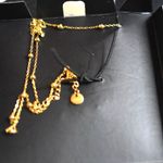 Stauer Oceanus Amphitrite Seashell Gold Finish 16" Yellow Gold Chain Necklace Photo 4