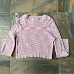 Sincerely Jules Pink and White Marl Sweater Women's Size Large Photo 2