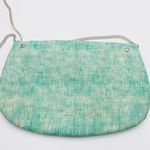 l*space Aqua Teal Blue Dye Silver Chain Crossbody Festival Bag Purse Photo 5