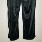 Juicy Couture black velvet velour loungewear pants women’s size large Photo 5