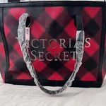Victoria's Secret NWT Plaid Tote Shoulder Bag Red Black Cambodia Model 11195687 Photo 0
