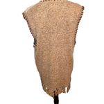 Westbound Vintage Wool Blend Brown Tan Tasseled Sweater Vest Boho Western Charm Photo 2