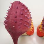 Steve Madden Testy Pointed Yellow Orange Purple Ombre Spiked 6.5 Photo 9